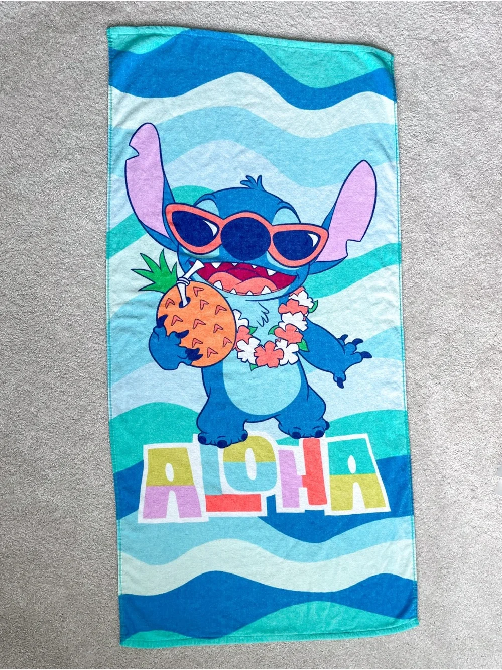 The Big One Kids | Aloha Stitch | Graphic Beach Towel